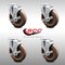 Service Caster 4 Inch SS High Temp Glass Filled Nylon Swivel Bolt Hole Caster Set with Brake SCC-SSBH20S514-GFNSHT-TLB-4 - alternate 3
